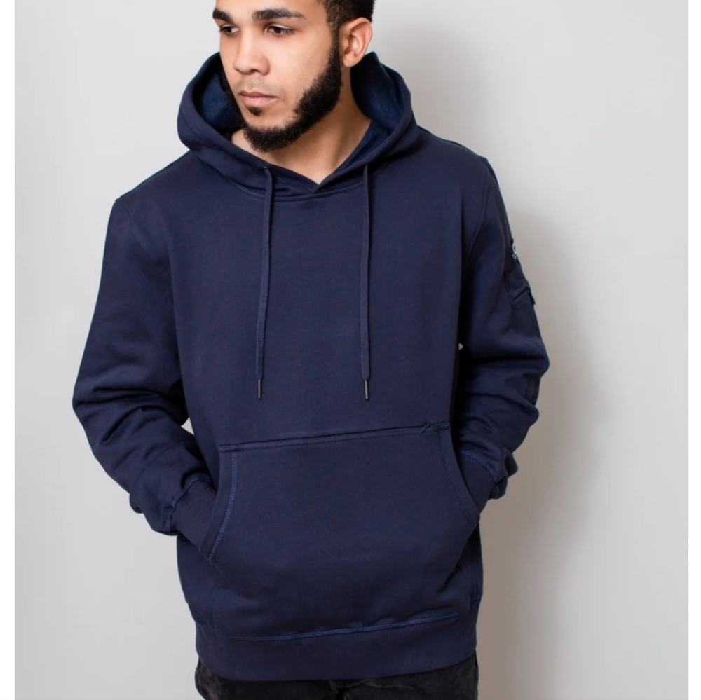 Thumb United The Ultimate Unisex Navy Blue Travel Pullover Hoodie